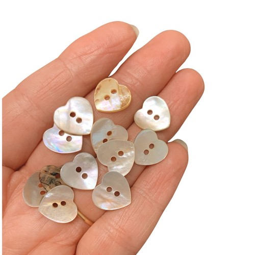 Heart buttons mother - buttons, pearl