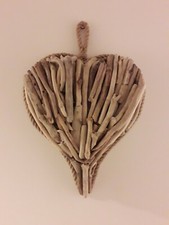 New large driftwood heart Triple layer Wooden hanging handmade 34.99p Xmas
