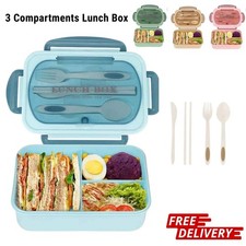 3 Compartments Lunch Box Food