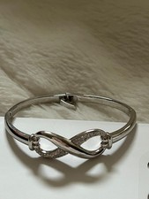 Silver Infinity Symbol Bracelet Bangle Style