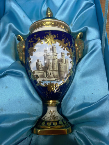 Vintage coalport lidded - lidded, vase