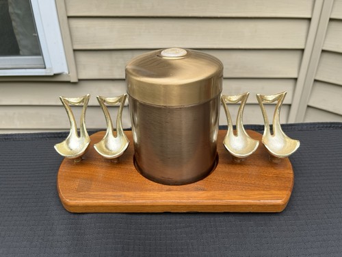 Vintage mcm walnut stand - vintage, 4