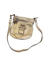 B. MAKOWSKY Purse Westbourne Leather crossbody Bag Silver Hobo Handbag W/Charm