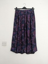 Berkertex Skirt Size 14 Purple Blue Grey Black Midi