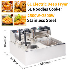 5000W Electric Deep Fryer Dual