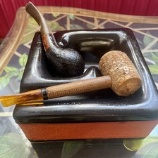 Art Deco Ceramic Cigar And Pipe Ashtray 