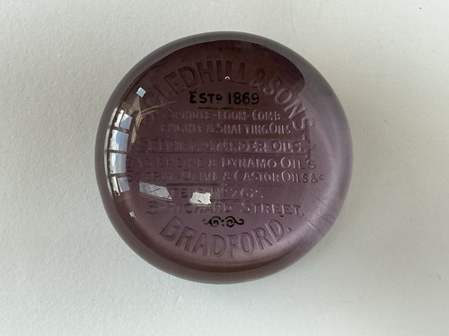 Antique glass advertising - antique,