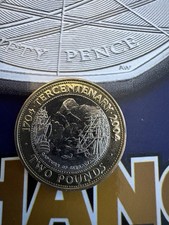 £2 coin 🇬🇮 Gibraltar 2004 Two Pounds Tercentenary 1704-2004 Ships Rock