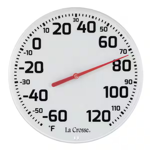 Round dial thermometer - in.,