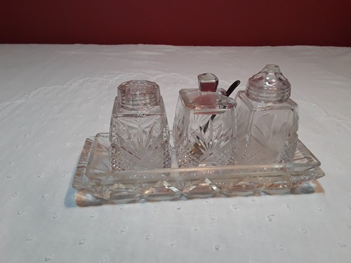 Victorian jewel cruet set - jewel,