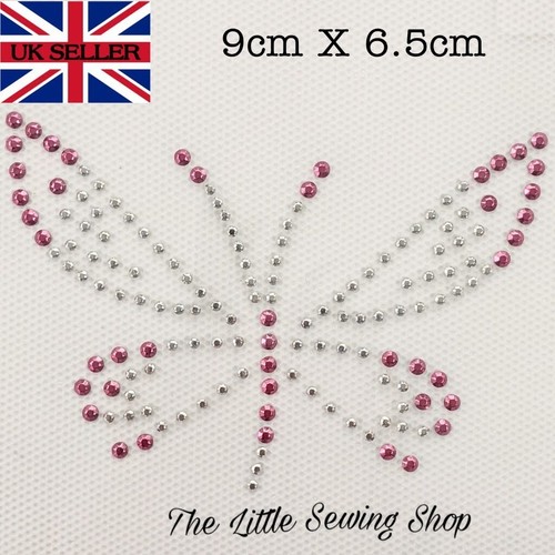 Pink diamante rhinestone - 1x,