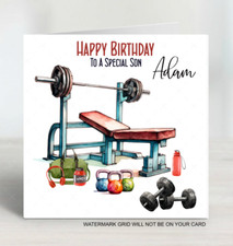 Personalised gym birthday - gym,