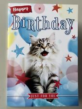 CUTE KITTEN CAT BIRTHDAY CARD