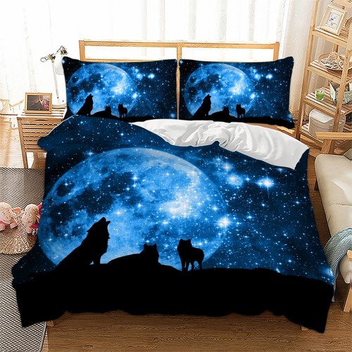 Wolfs animals soft quilt duvet - soft,