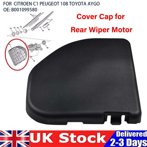 Cover cap rear wiper motor - cap, for