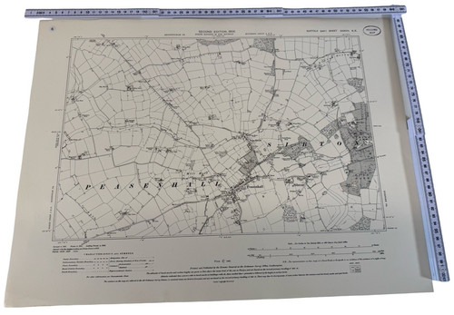 Antique ordnance survey map - antique,