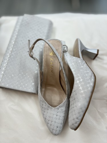 Zany silver heels matching - heels,