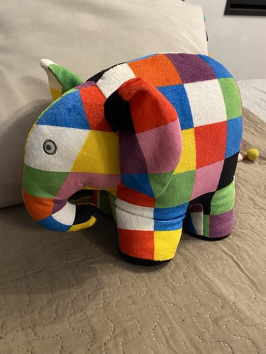 Elmer soft toy colourful - soft,