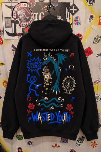 Wasted youth dragon hoodie - youth,