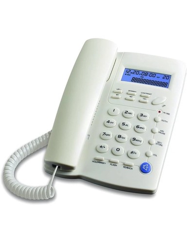Corded telephone with speaker - corded,