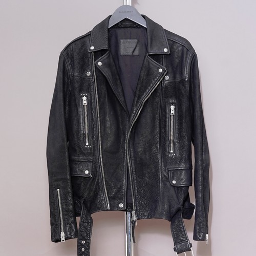 All saints leather - jacket, mens