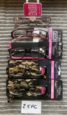 FIVE PAIRS +2.5  Women Designer reading glasses 