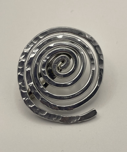 Ammonite brooch wirework sea - ammonite, brooch,