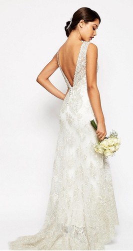 Vintage lace button back - vintage,