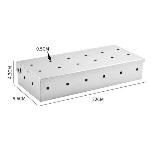 Bbq smoke box stainless - stainless, steel