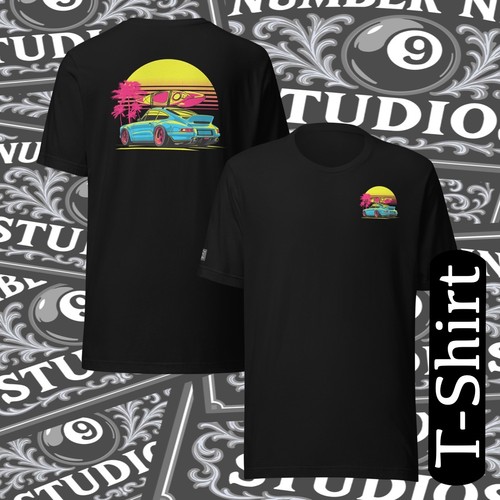 Porsche 911 surf - surf, t-shirt