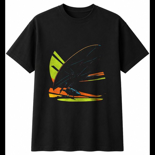 Hang glider portrait retro - glider,