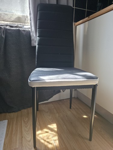 Faux leather dining - 2x,