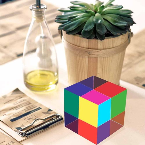 50mm cmy mixing colour cube - 50mm,
