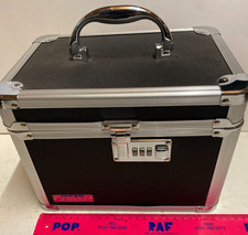 small VAULTZ Aluminium Carry Case Storage Tool Box + Combination Lock - 25x17cm