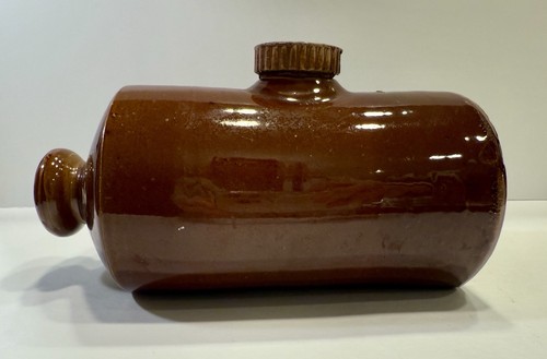 Vintage brown glazed - , stoneware