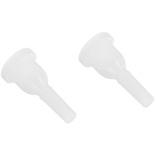 2pcs white plastic trombone - 2pcs,