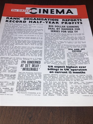 The daily cinema 1968 - daily,