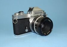 1975 Nikon Nikkormat FT2 SLR camera. Nikkor f/2 50mm lens. Excellent condition.