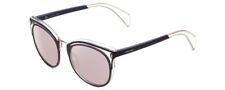 Police SPL642 Unisex Cateye Full Rim Designer Sunglasses Matte Crystal/Grey 52mm