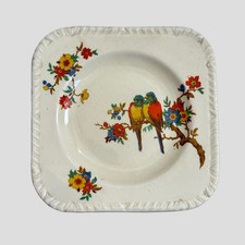 Vintage Crown Staffordshire Knot Pottery Art Deco Parrot Tea/Side Plate 13.3 cm