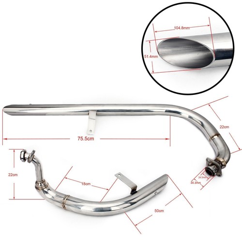 Muffler exhaust system - muffler, pipes