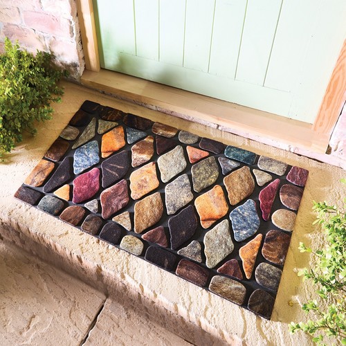 Diamond stone doormat - stone,