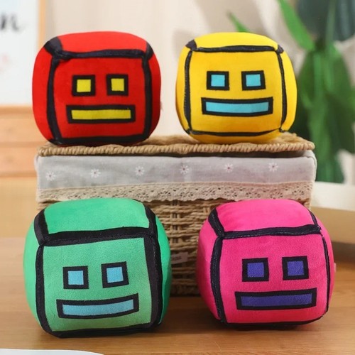 Geometry dash cube - plush, toy