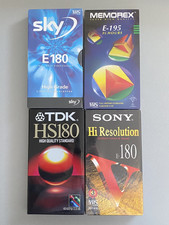 4 x NEW SEALED BLANK VHS VIDEO