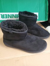 F&F Size 4 Black Sude