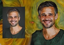Turn your photo into oil - oil, |