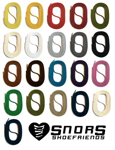 Snors waxed shoelaces - snors, 45-150cm