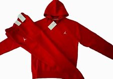 Jordan Essential Tracksuit Set Mens Sweatsuit Hoodie RED Joggers Size S, M, L XL