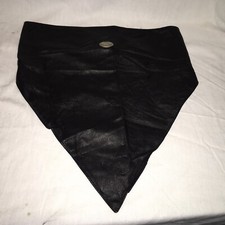 Harley Davidson MotorCycles Leather Face Mask / Bandana Sizeable with Snaps