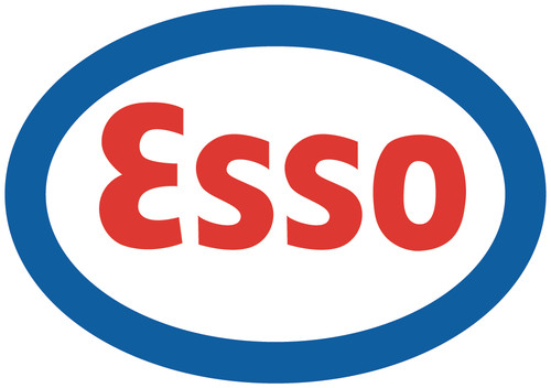 Esso gasoline main sticker - esso,
